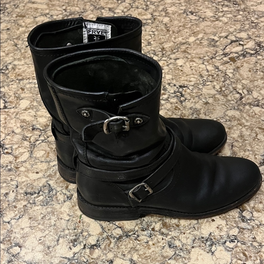 Frye Women's Black Moto Boots